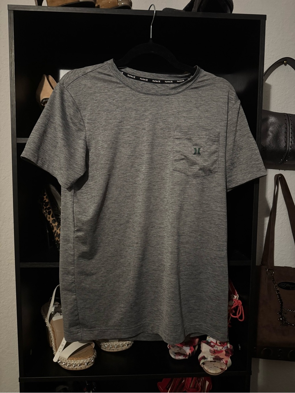 Hurley Gray Short Sleeve Pocket Tee